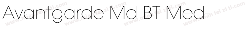 Avantgarde Md BT Med字体转换